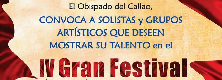Convocatoria a solistas y grupos artísticos para el IV Festival Diocesano